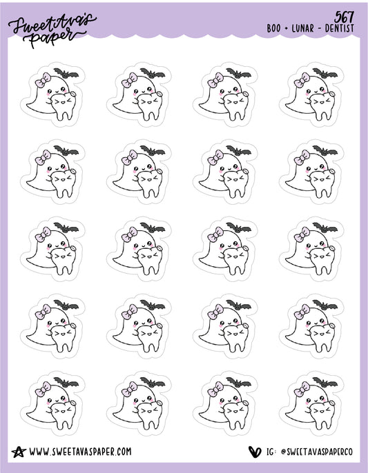 Dentist Planner Stickers - Boo and Lunar [567]