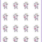 Planner Cart Planner Stickers - Boo and Lunar [587]