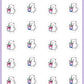 ICON SIZE - Iced Refresher Drink Planner Stickers - Snowball The Cat - [603]