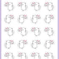 Snowball Love Letters Planner Stickers - Snowball The Cat - [606]