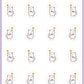 ICON SIZE - Sunburn Planner Stickers - Snowball The Cat - [607]