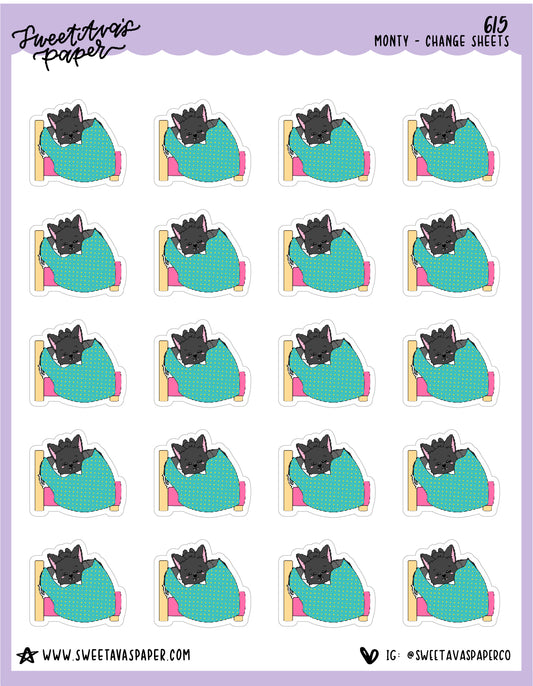 Change The Sheets Planner Stickers - Monty The Bat - [615]