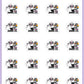 Boo's Desk Planner Stickers - Boo and Lunar [700]