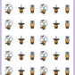Small - Bubble Tea Planner Stickers - Boo and Lunar [724]