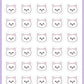 Cute Little Face Planner Stickers - Coconut the Puppy [732]