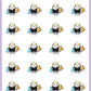 ICON SIZE - Clueless Shopping Planner Stickers - Snowball The Cat - [747]
