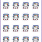 ICON SIZE - Drive-In Theater Planner Stickers - Snowball The Cat - [767]