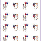 ICON SIZE - Fourth Of July Planner Stickers - Pumpkin The Cat - [770]