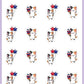 ICON SIZE - Fourth Of July Planner Stickers - Pumpkin The Cat - [770]