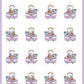 Brunch with Tea Planner Stickers - Snowball The Cat - [774]