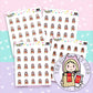 Fast Food Planner Stickers - The Kitty Cat Club