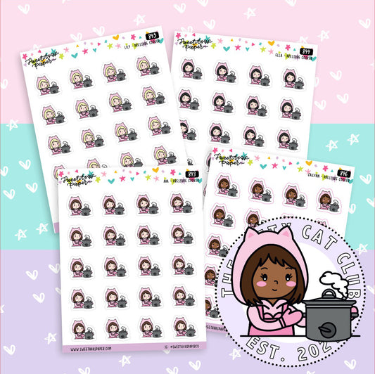 Pressure Cooker Planner Stickers - The Kitty Cat Club