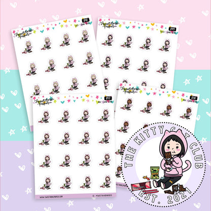 Junk Food Junkie Planner Stickers - The Kitty Cat Club