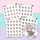Green Iced Coffee Planner Stickers - The Kitty Cat Club