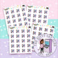 ATM Bank Planner Stickers - The Kitty Cat Club