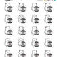 Pressure Cooker Planner Stickers - Snowball The Cat - [900]