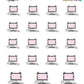 Cat Computer Desk Planner Stickers - Cat Shaped Icons - [902]
