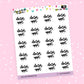 Doctor Appointment Planner Stickers - Script / Text - [920]
