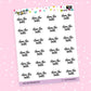 Clean The Toilet Planner Stickers - Script / Text - [925]