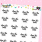 Clean The Toilet Planner Stickers - Script / Text - [925]
