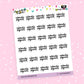 Automatic Payment Planner Stickers - Script / Text - [928]