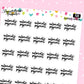 Automatic Payment Planner Stickers - Script / Text - [928]