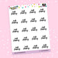 Craft Shopping Planner Stickers - Script / Text - [929]