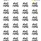 Print Inserts Planner Stickers - Script / Text - [934]