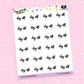 Day Off Planner Stickers - Script / Text - [969]