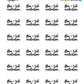 Flea And Tick Medication Planner Stickers - Script / Text - [978]
