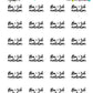 Flea And Tick Medication Planner Stickers - Script / Text - [978]