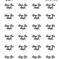 Clean The Closet Planner Stickers - Script / Text - [983]