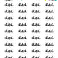 Church Planner Stickers - Script / Text - [995]