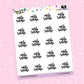 Early Release Planner Stickers - Script / Text - [996]