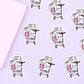 Boo Planner Cart Vinyl Die Cut Sticker - Ghost Vinyl Sticker