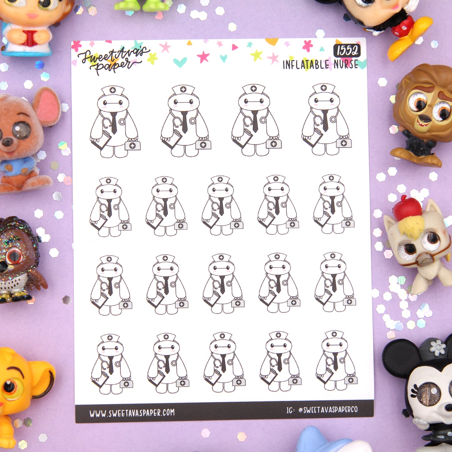 Inflatable Nurse Planner Stickers - Magical Planner Stickers - Magical May - [1552]