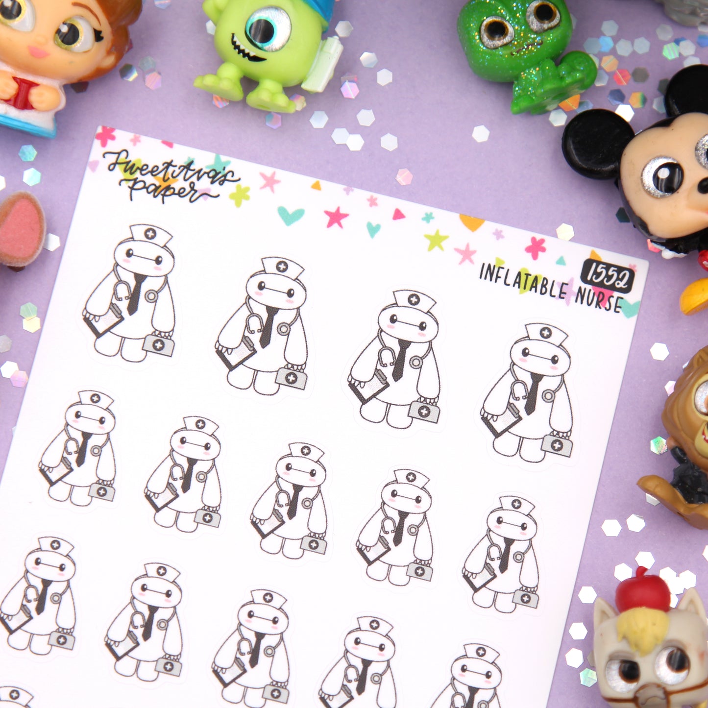 Inflatable Nurse Planner Stickers - Magical Planner Stickers - Magical May - [1552]