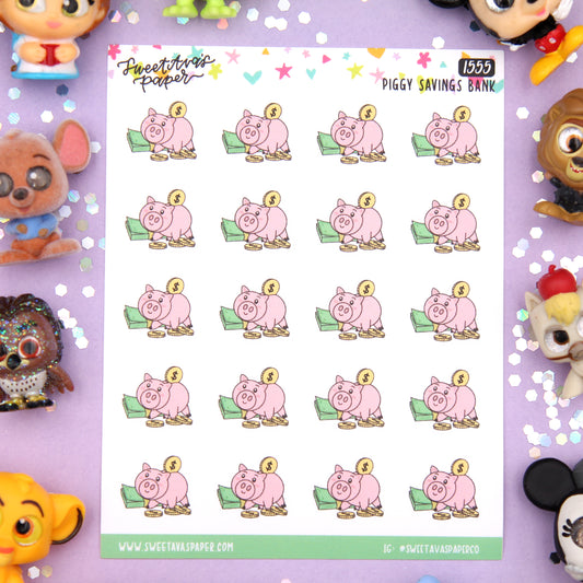 Piggy Bank Planner Stickers - Magical Planner Stickers - Magical May - [1555]