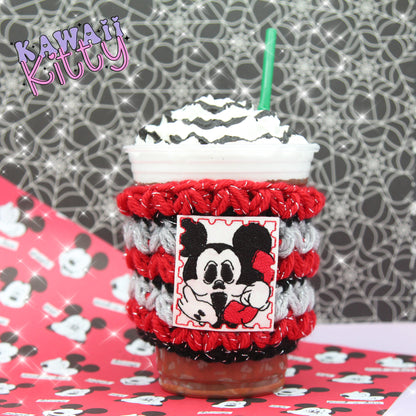 Answer The Call Crochet Cup Cozie Sleeve