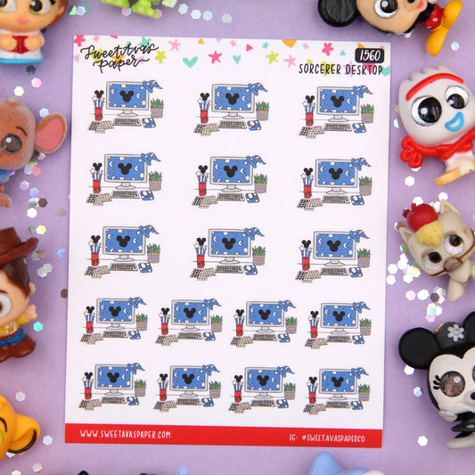 Starry Magical Desktop Planner Stickers - Magical Planner Stickers - Magical May - [1560]