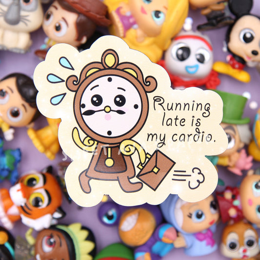 Running Late Clock - Die Cut Magnet - Planner Cart Magnet - Refrigerator Magnet -  Magical May