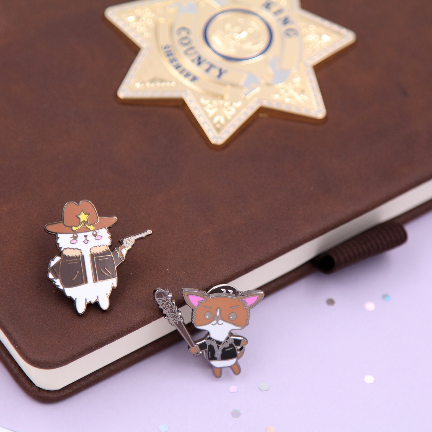 CLEARANCE - Snowball Rick & Chip Neegan Enamel Pin Set
