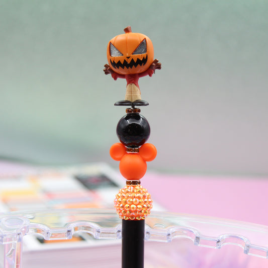 Pumpkin King Scarecrow Beaded Pen