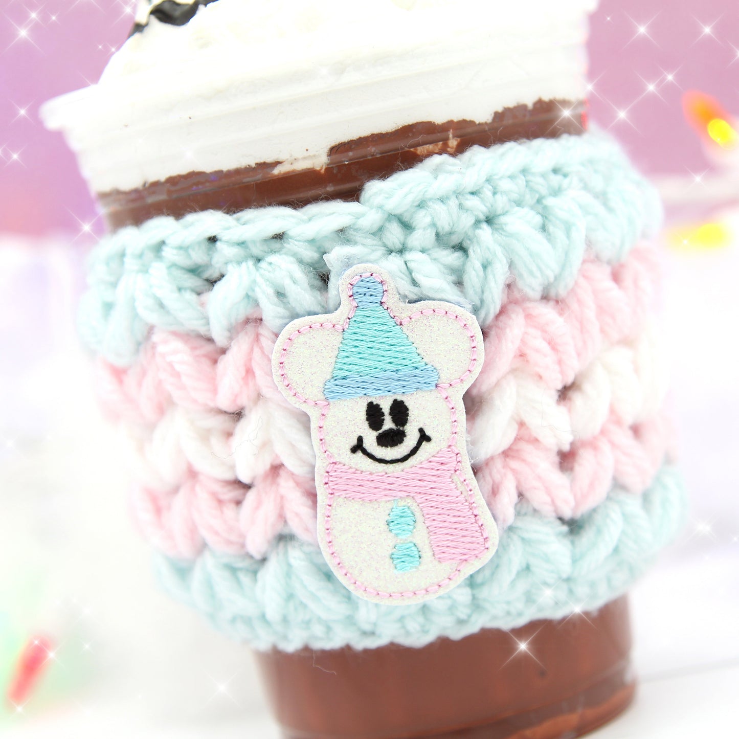 Snowman Mouse Coffee Cup Cozie Sleeve