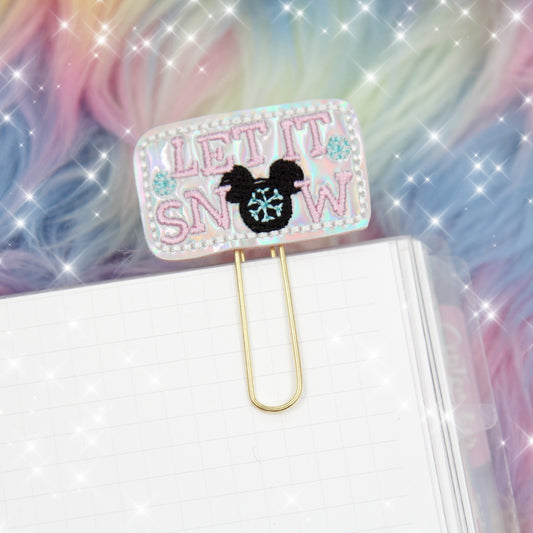 Let It Snow Planner Clip