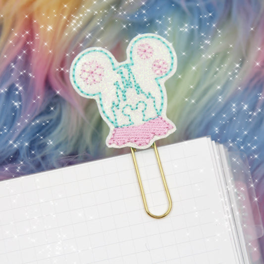 Magical Castle Snow Globe Planner Clip