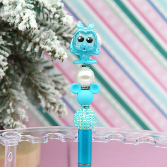 Ghost Christmas Beaded Pen