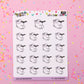 Booty Butt Planner Stickers - Boo and Lunar [1270]
