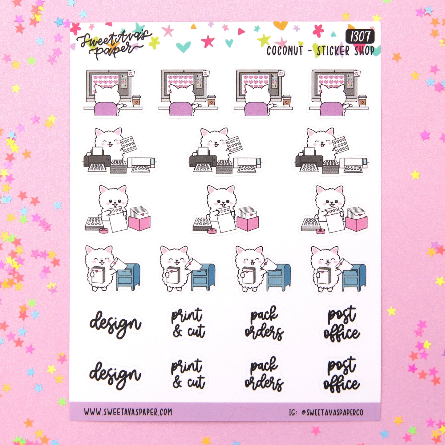 Sticker Making Planner Stickers - Coconut [1307]