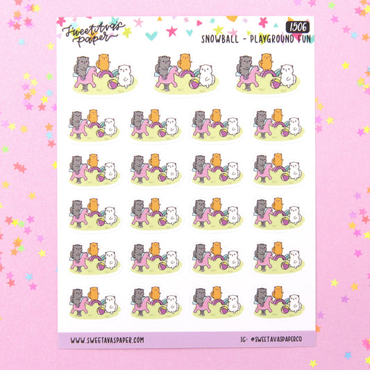 Playground Planner Stickers - Snowball The Cat [1506]